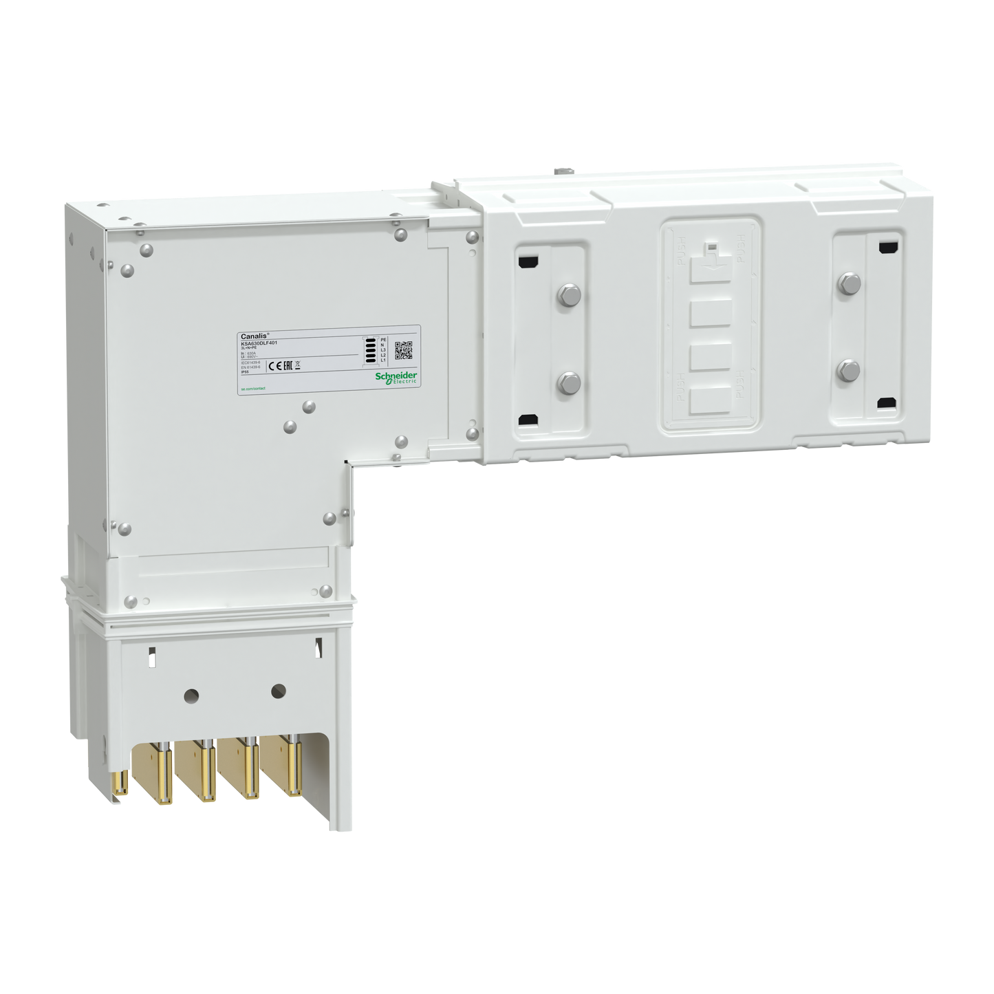 Schneider Electric-KSA630DLF401-Canalis KSA - coude 630A montage vers le bas