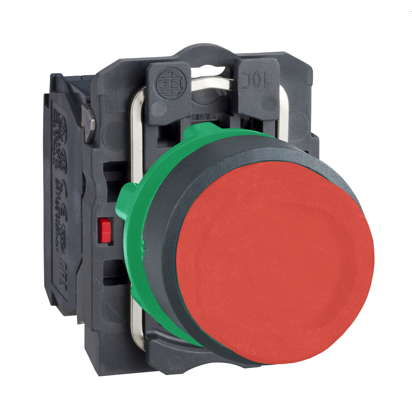 Schneider Electric-XB5AL42-Harmony XB5 - bouton poussoir à impulsion - Ø22 - dépassant - rouge - 1O