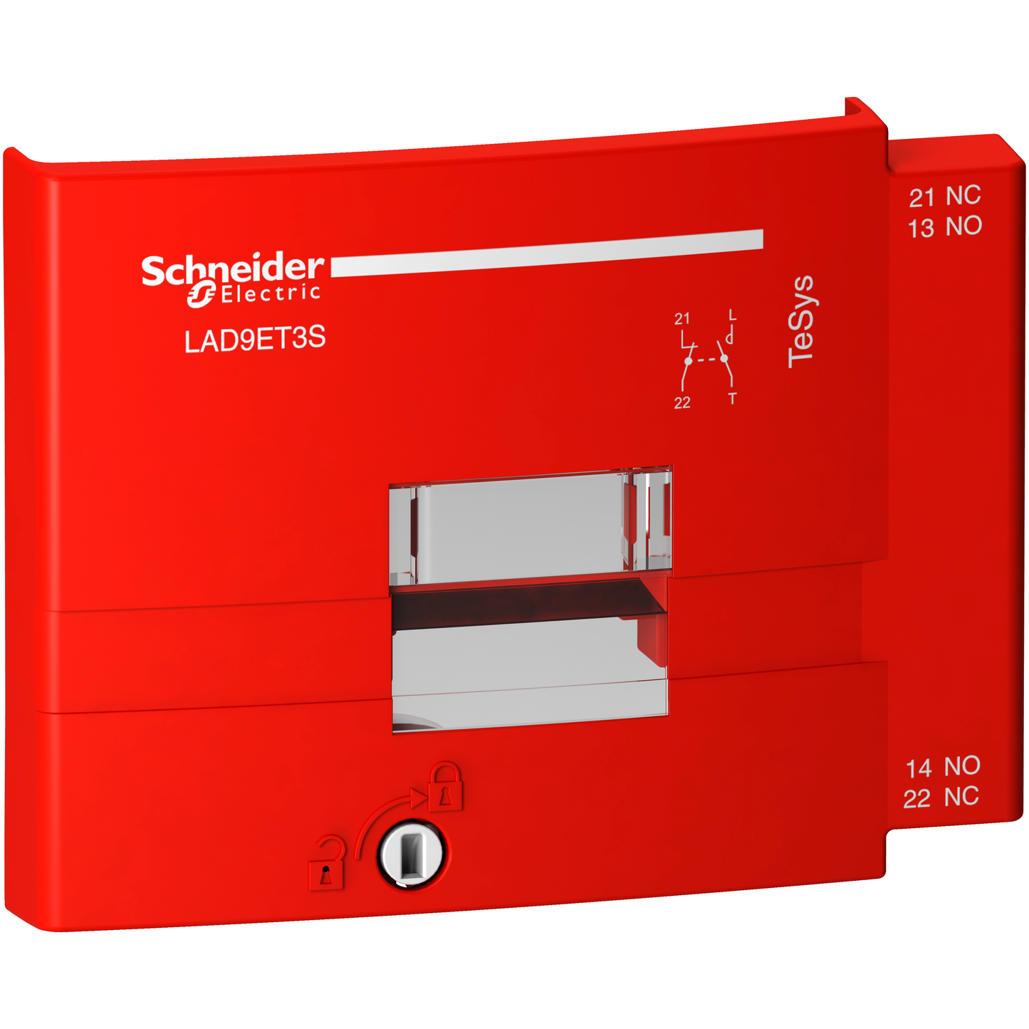 Schneider Electric-LAD9ET3S-TeSys D - capot de sécurité rouge - pour contacteur de 80 à 95A