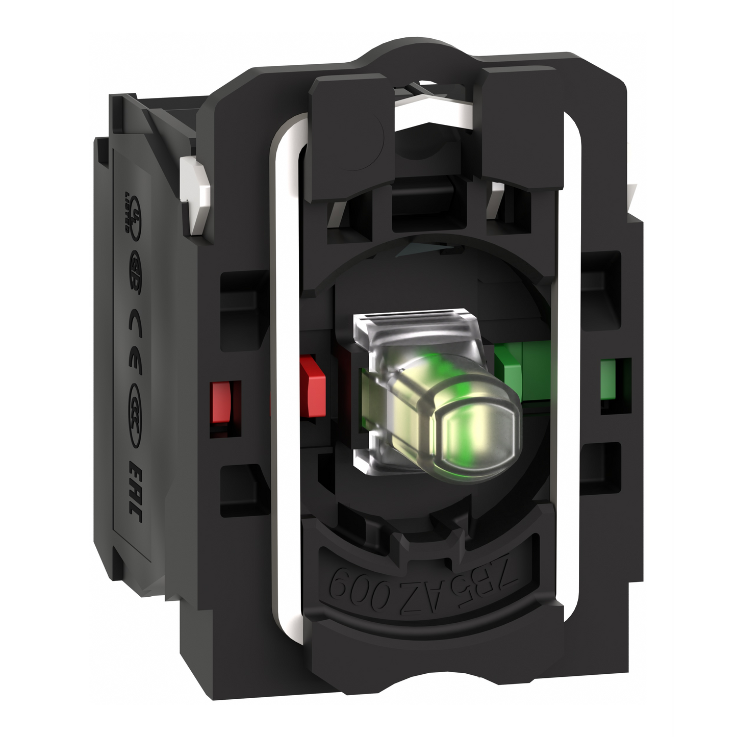 Schneider Electric-ZB5AW0B15-Harmony corps de bouton lumineux - Ø22 - LED Universelle intégrée 1O+1F