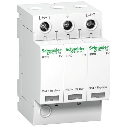 Schneider Electric-A9L40281-Acti9 - iPRD-DC 40r 1000PV - parasurtenseur mod - 2P - 1000Vcc - transfert à dis