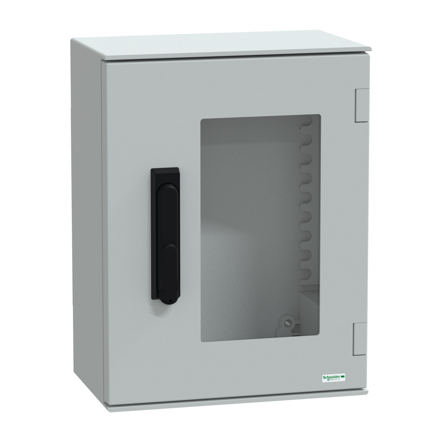 Schneider Electric-NSYPLM43TVG-Thalassa - Coffret 430x330x200 - Porte vitrée serrure 3 pts - IP66 Ral 7035