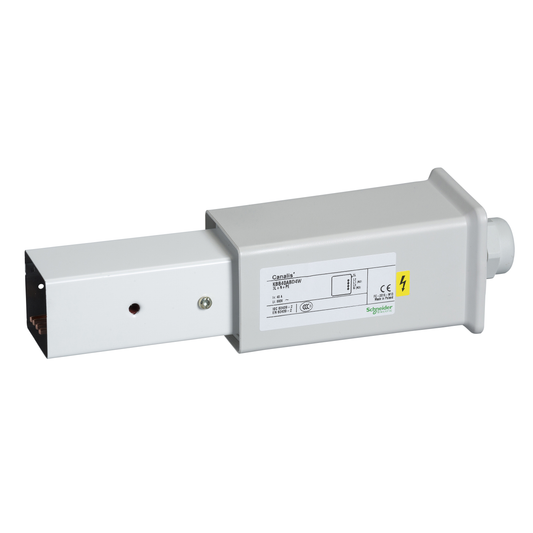 Schneider Electric-KBB40ABD4W-Canalis KBB - embout d'alimentation 40A - montage droite - blanc