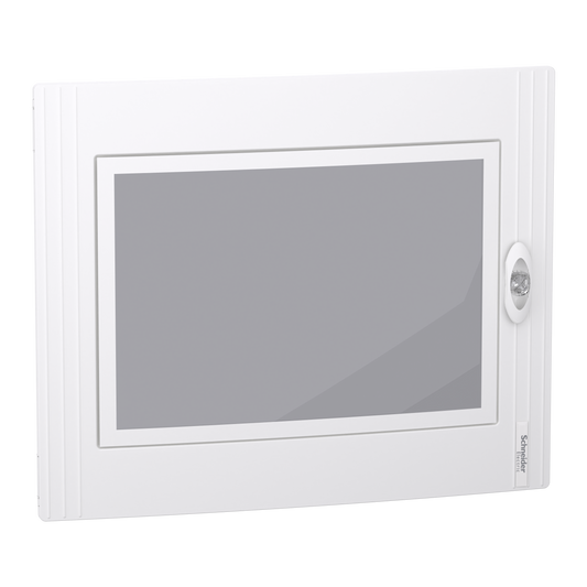 Schneider Electric-LVSXDT224-PrismaSeT XS - Porte transparente RAL9003 pour coffret saillie 2R 24 modules