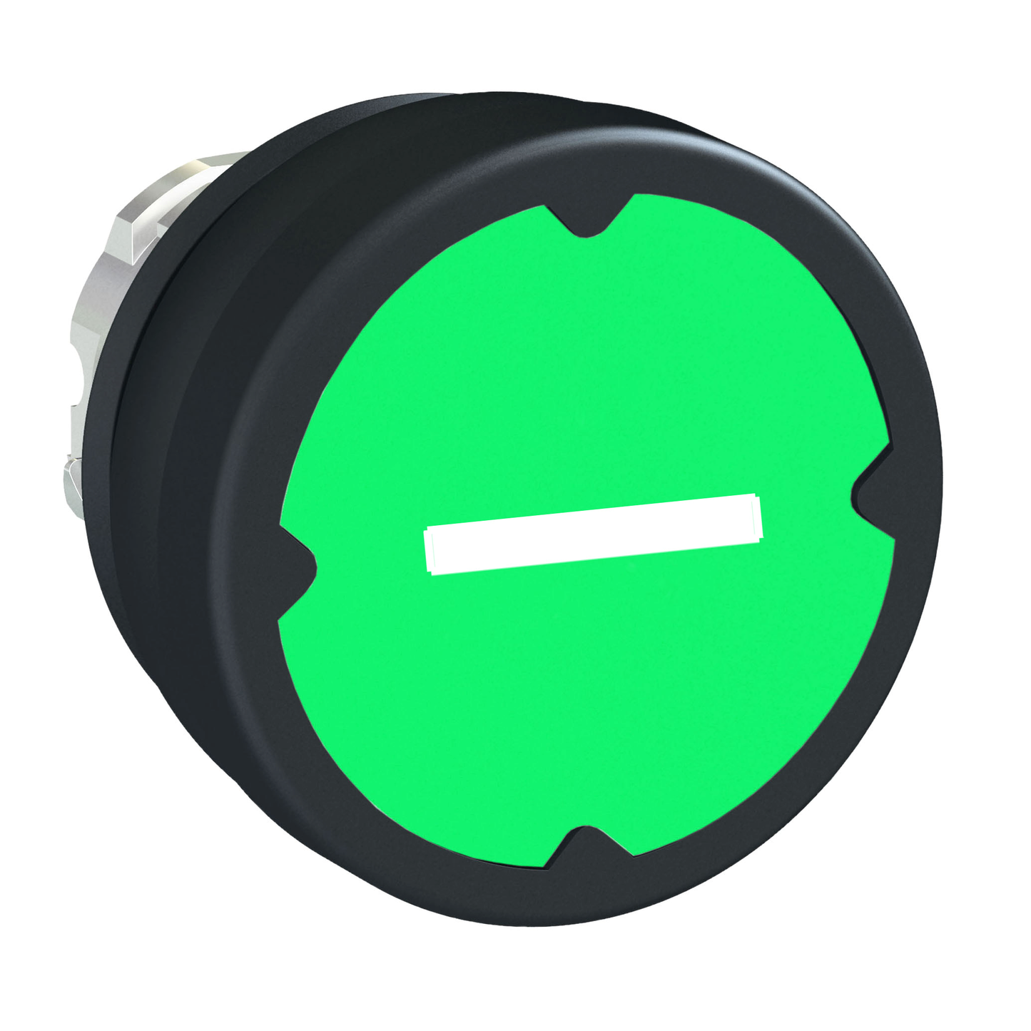 Schneider Electric-ZB4BC38023RA-Harmony tête de BP Ø37 IP69K - Ø22 - vert - avec marquage - symbole pivoté 90°