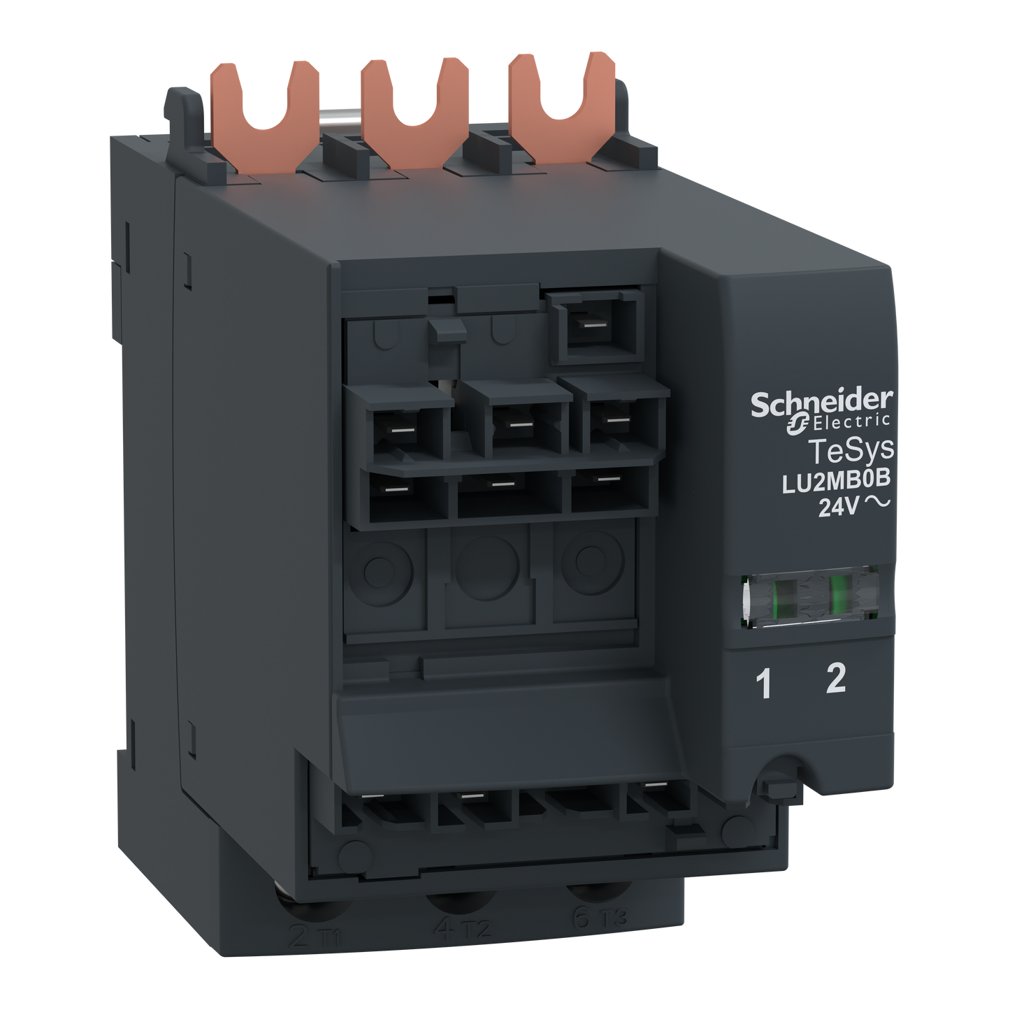 Schneider Electric-LU2MB0B-TeSys U - bloc inverseur LU2M - 32A - 24Vca 50..60Hz - montage direct