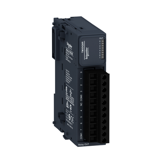 Schneider Electric-TM3DQ8R-Modicon TM3, module 8 sorties TOR, relais 2A, à vis