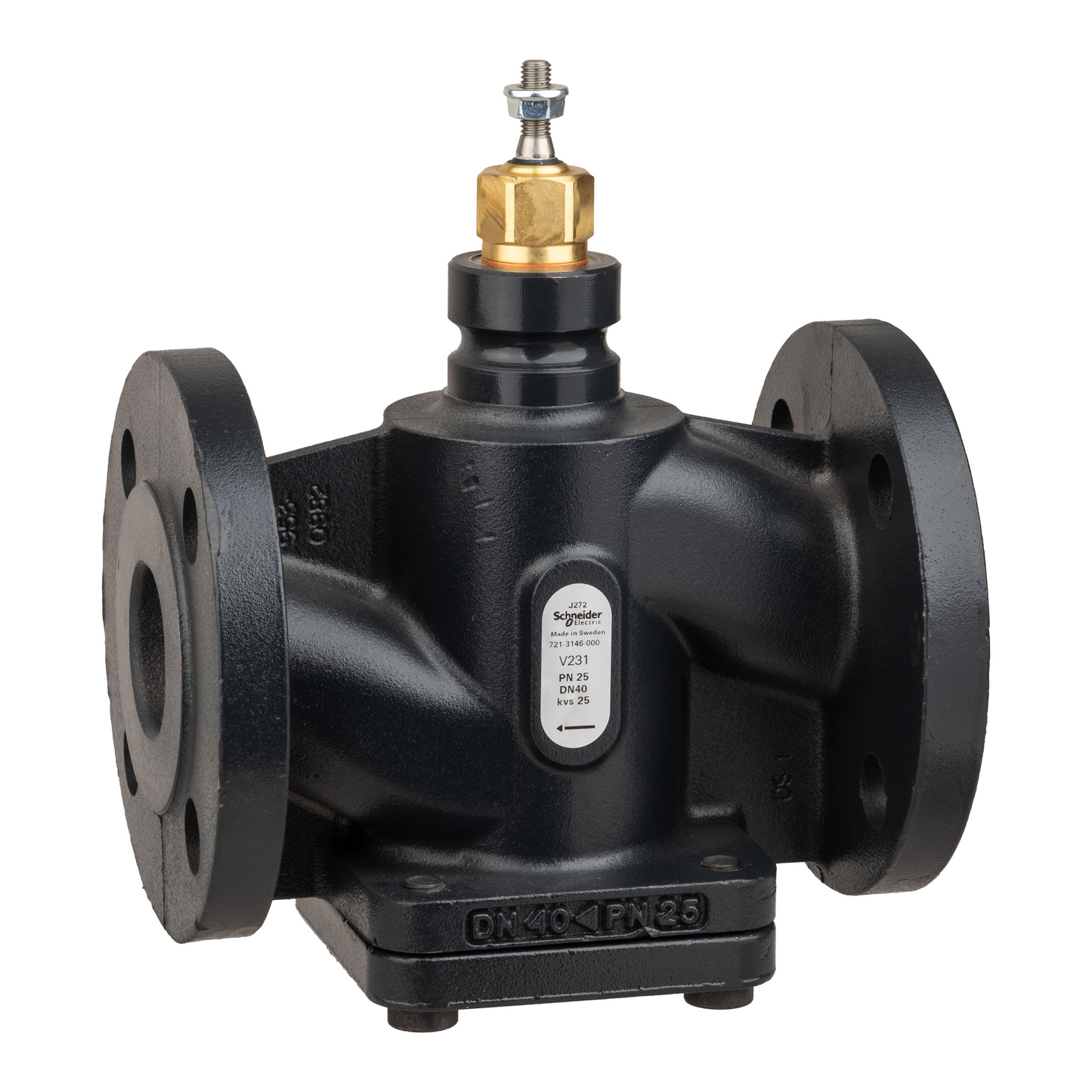 Schneider Electric-7213146000-Vanne 2 voies acier à bride PN25 DN40 Kv25