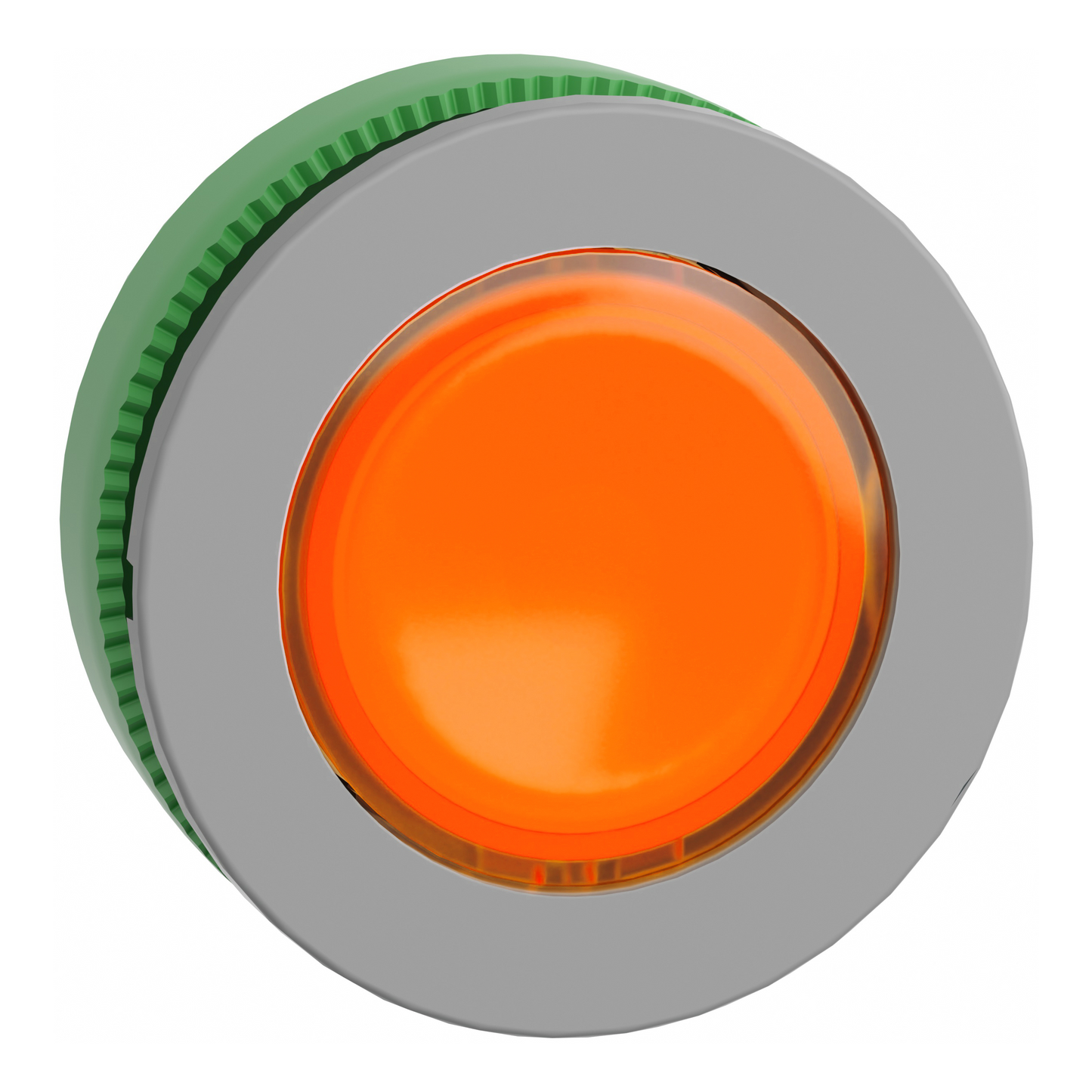 Schneider Electric-ZB5FW353C0-Harmony XB5 - tête de bouton poussoir lumineux - Ø22 - col flush grise - orange