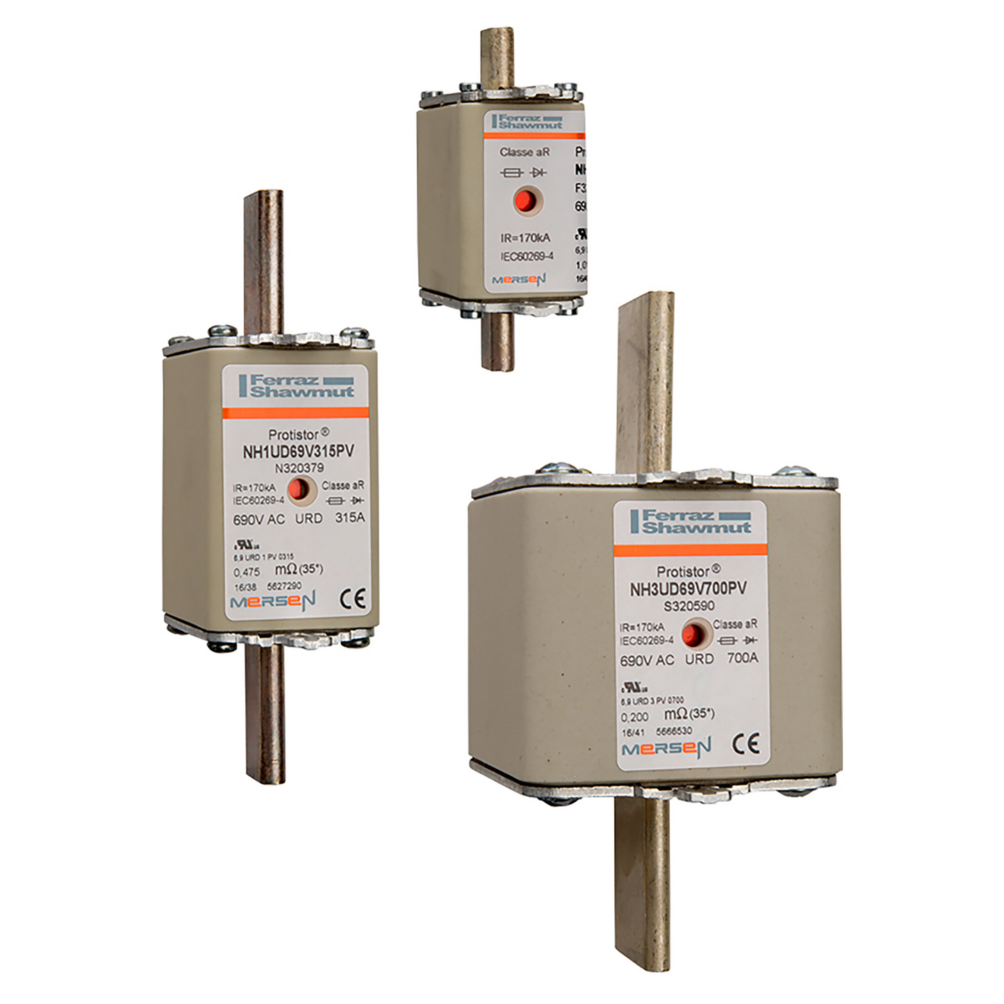 Schneider Electric-DF400160-FUSIBLE UR 00 160A