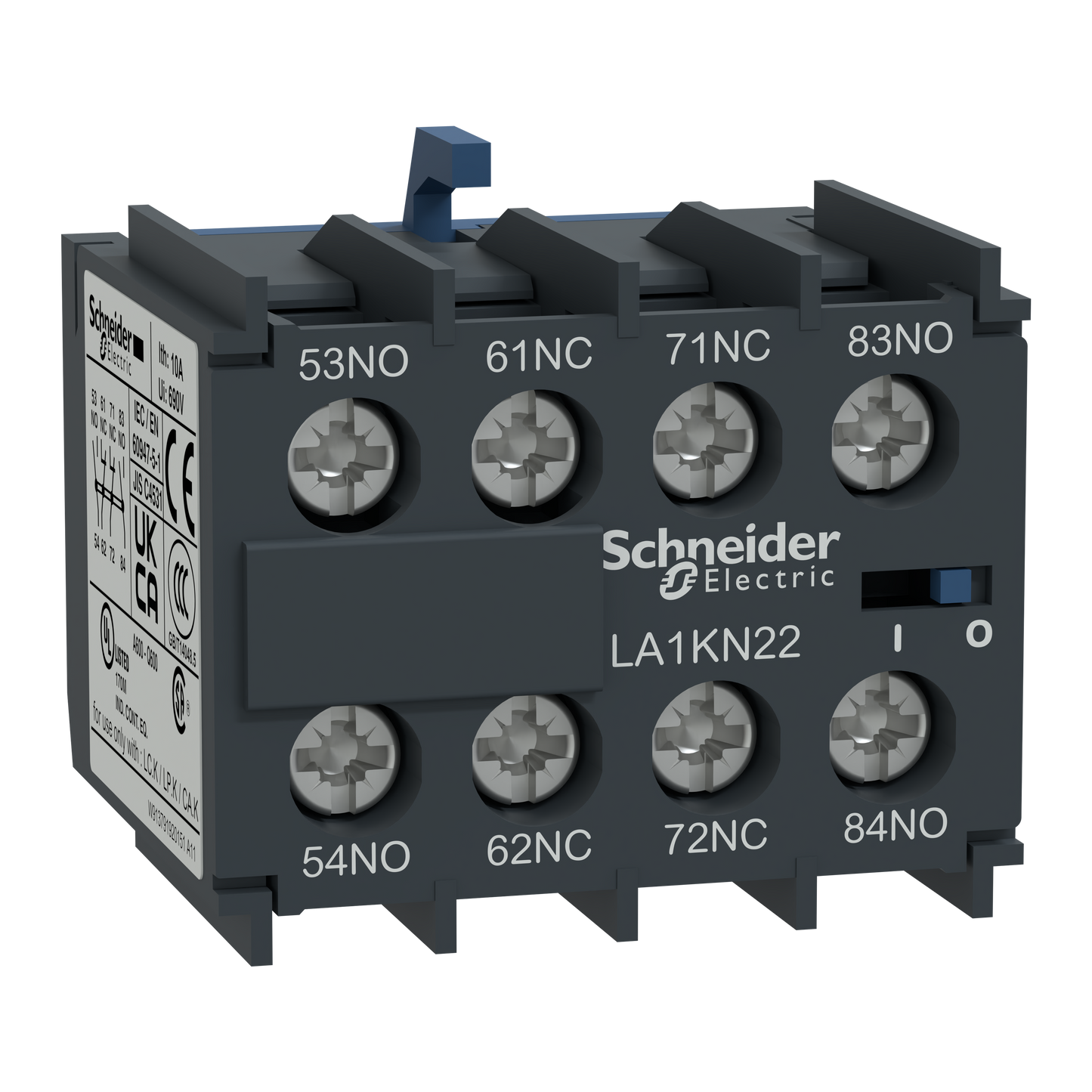 Schneider Electric-LA1KN31-TeSys CA - bloc de contacts auxiliaires - 3F+1O - bornes à vis-étriers