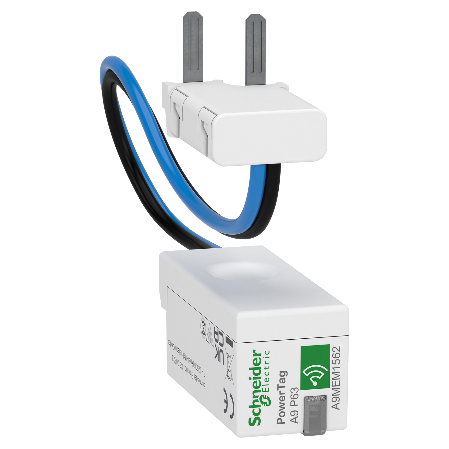 Schneider Electric-A9MEM1562-PowerTag - Capteur de mesure radiofréquence - iDT40 - 1P+N - 63A - aval