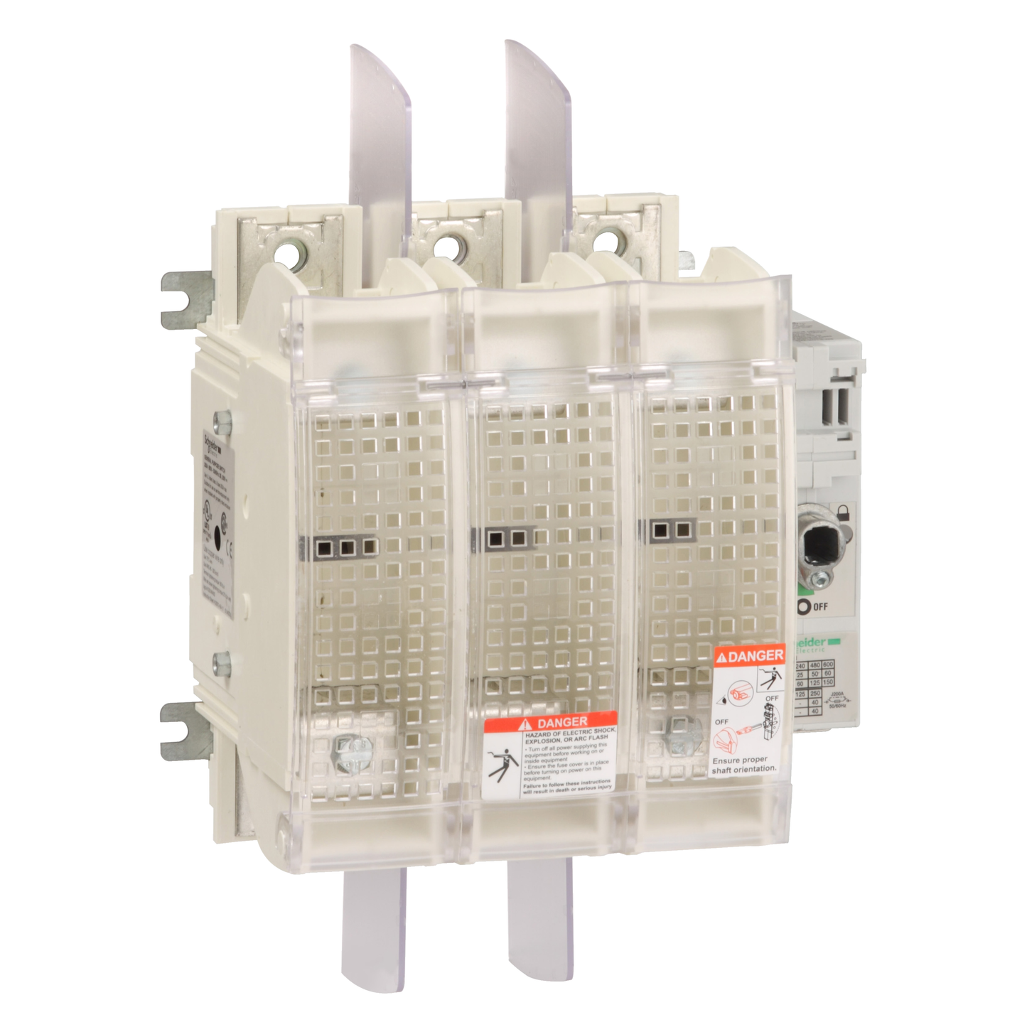 Schneider Electric-GS2MU3N-TeSys GS - Sectionneur a fusibles 60 0v 200a 3p