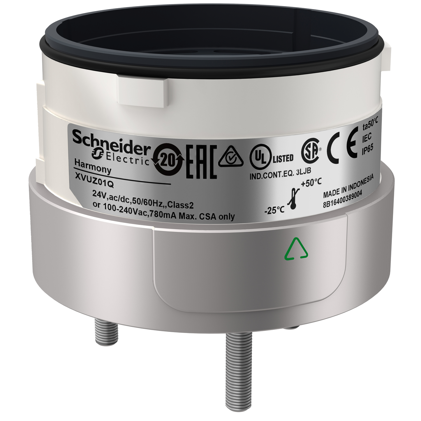 Schneider Electric-XVUZ01Q-Harmony XVU - socle de montage direct - 3 vis - argent