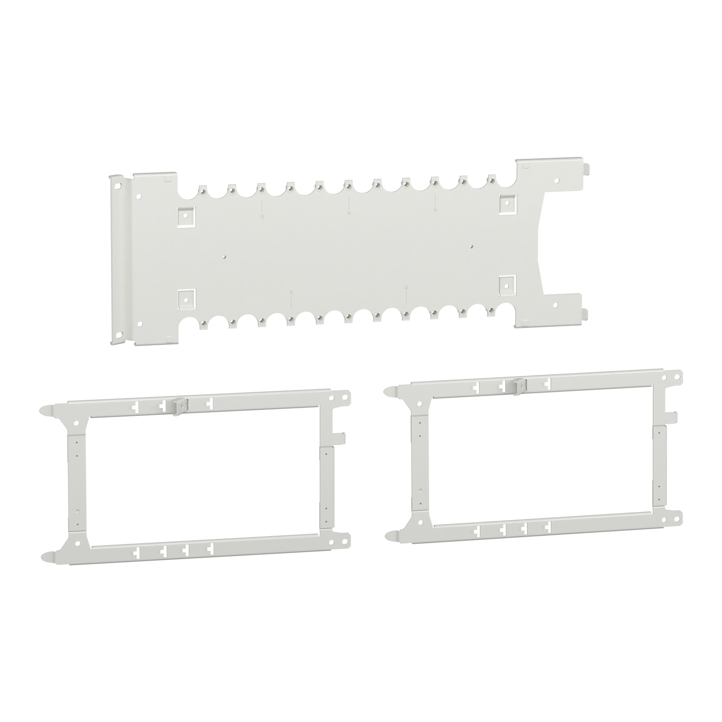 Schneider Electric-LVS03421-PrismaSeT P - Platine NSX250-3P4P-socle-vertical-Cde rot. & télec.-L650