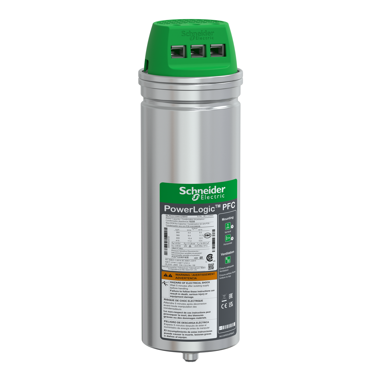 Schneider Electric-BLRCH104A125B40-VarPlusCAN condensateur HDY 10.4kvar 400V