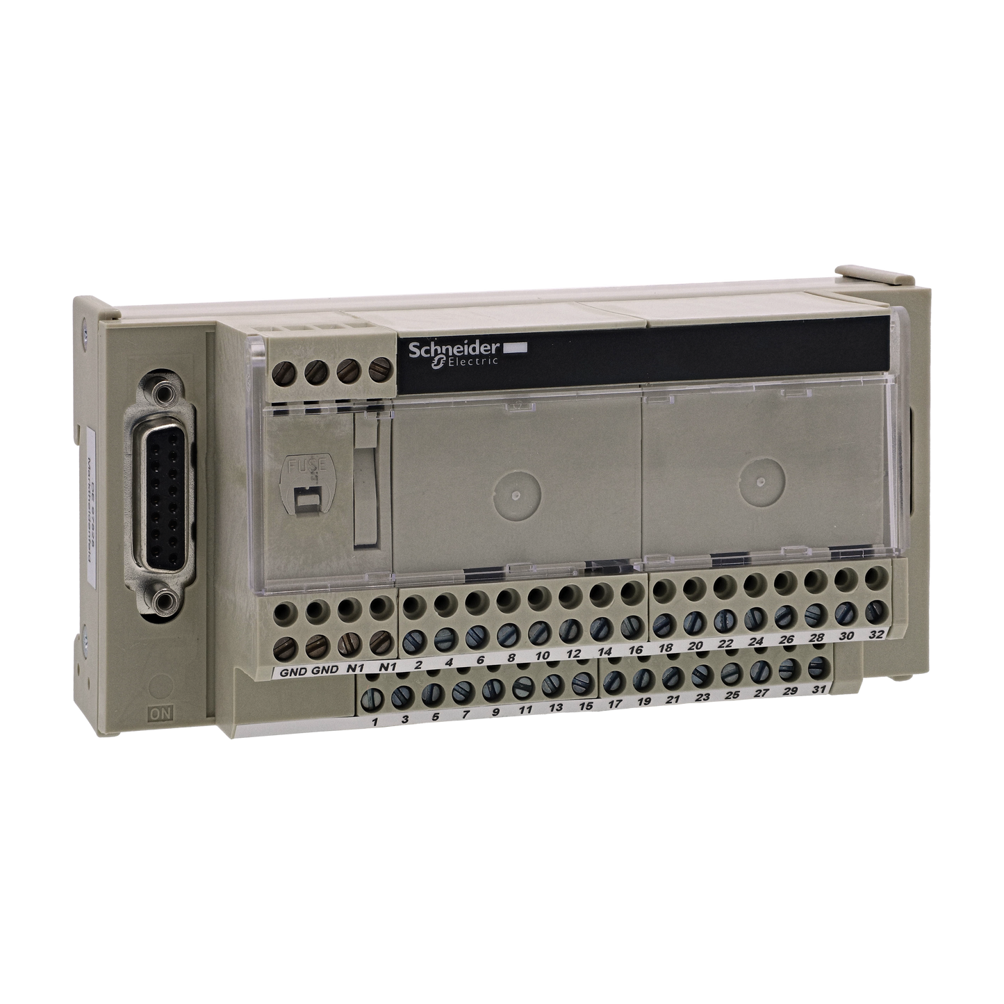 Schneider Electric-ABE7CPA01-Telefast ABE7 - embase de raccordement - pour voies analogiques et compteur