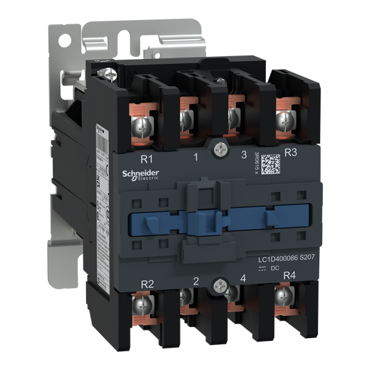 Schneider Electric-LC1D400086SWS207-CONT 4P 2P2R AC1 60A COIL 72VCC RAIL CONTACTOR 4P (2F 2O) AC1 440V 60