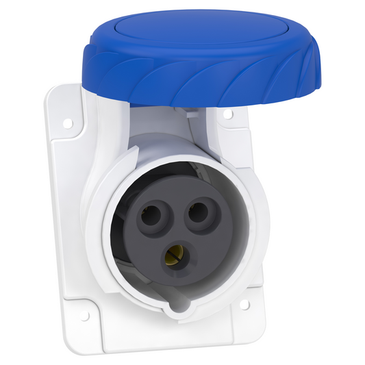 Schneider Electric-PKF16F723-Mureva - socle de prise inclinée -16A - 2P+T - 200-250 V CA- IP67 - à vis