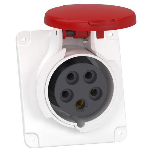 Schneider Electric-PKF16F435-Mureva - socle de prise inclinée -16A -3P+N+T - 380-415 V CA- IP44 - à vis