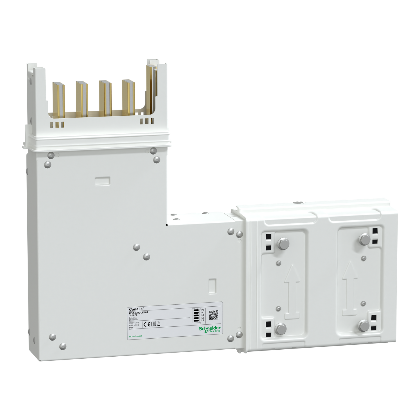 Schneider Electric-KSA250DLE401-Canalis KSA - coude 250A montage vers le haut