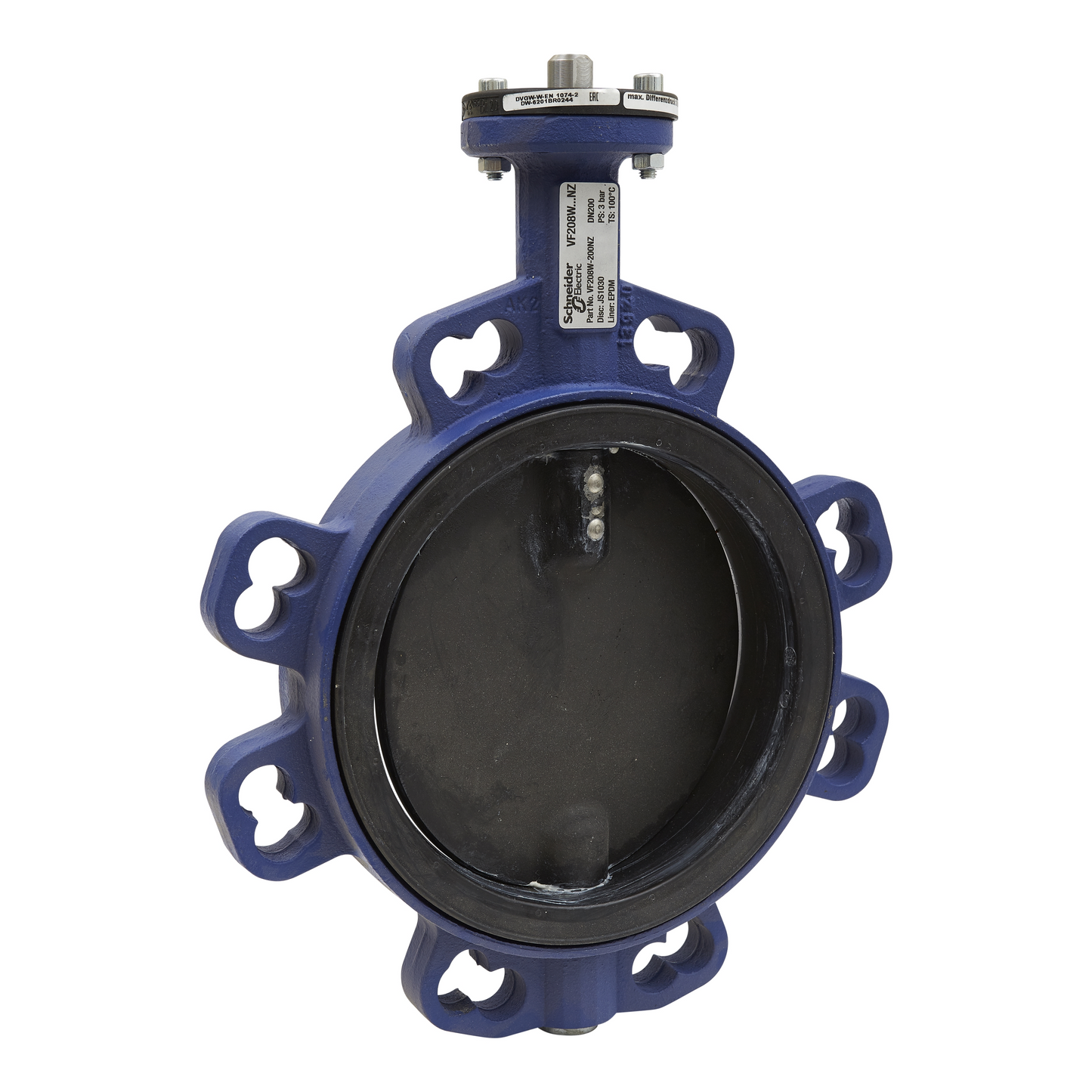 Schneider Electric-VF208W-200NZ-Vanne papillon disque acier inoxydable PN16 DN200 Kv3500