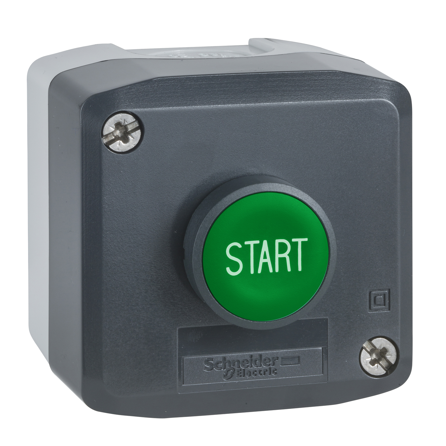 Schneider Electric-XALD103-Harmony boite - 1 bouton poussoir vert affleurant Ø22 - 1F - Start