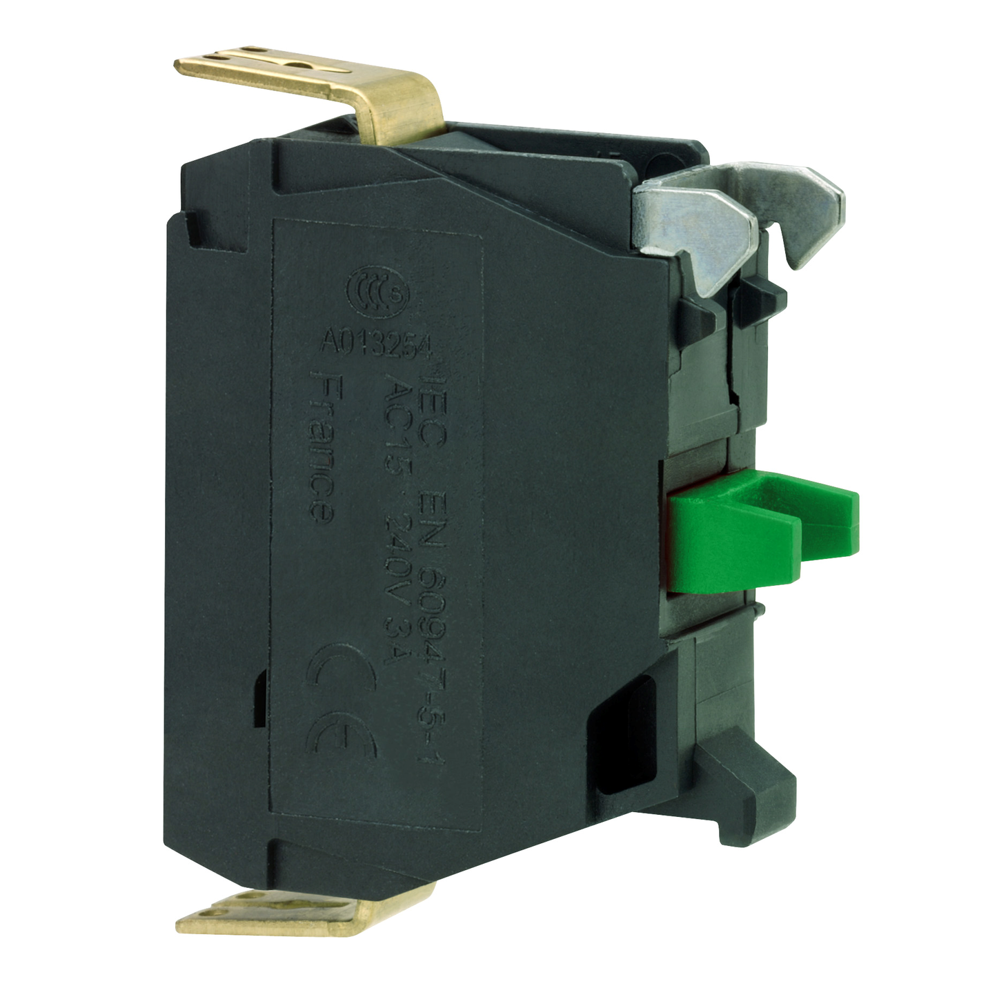 Schneider Electric-ZBE1016P3-Harmony - bloc contact - 1F - faible charge - IP5x - raccordement cosses Faston