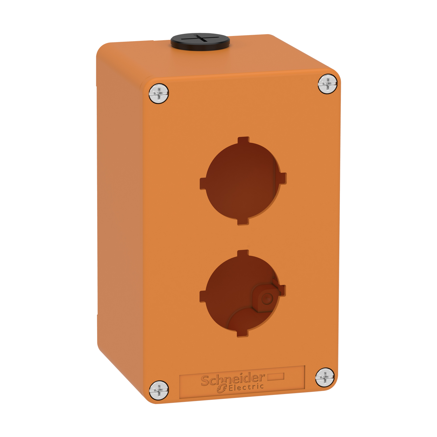 Schneider Electric-XAPO2602-Boite métal vide orange - M20 x2 - 2 trous 30 mm - 80x130x77 mm - UL cULus