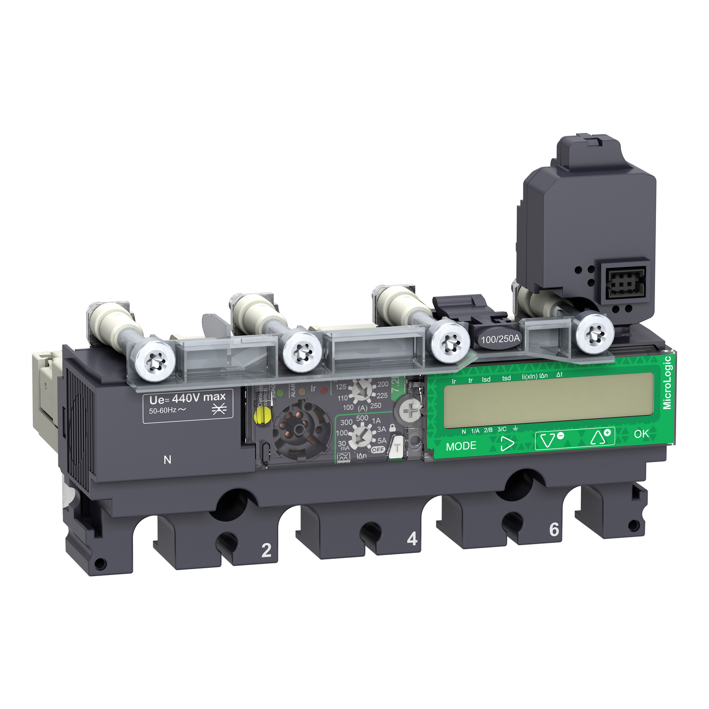 Schneider Electric-C1647A160-ComPacT NSX - déclencheur MicroLogic 7.2AL Vigi 160A - 4P4D pour NSX160A-250