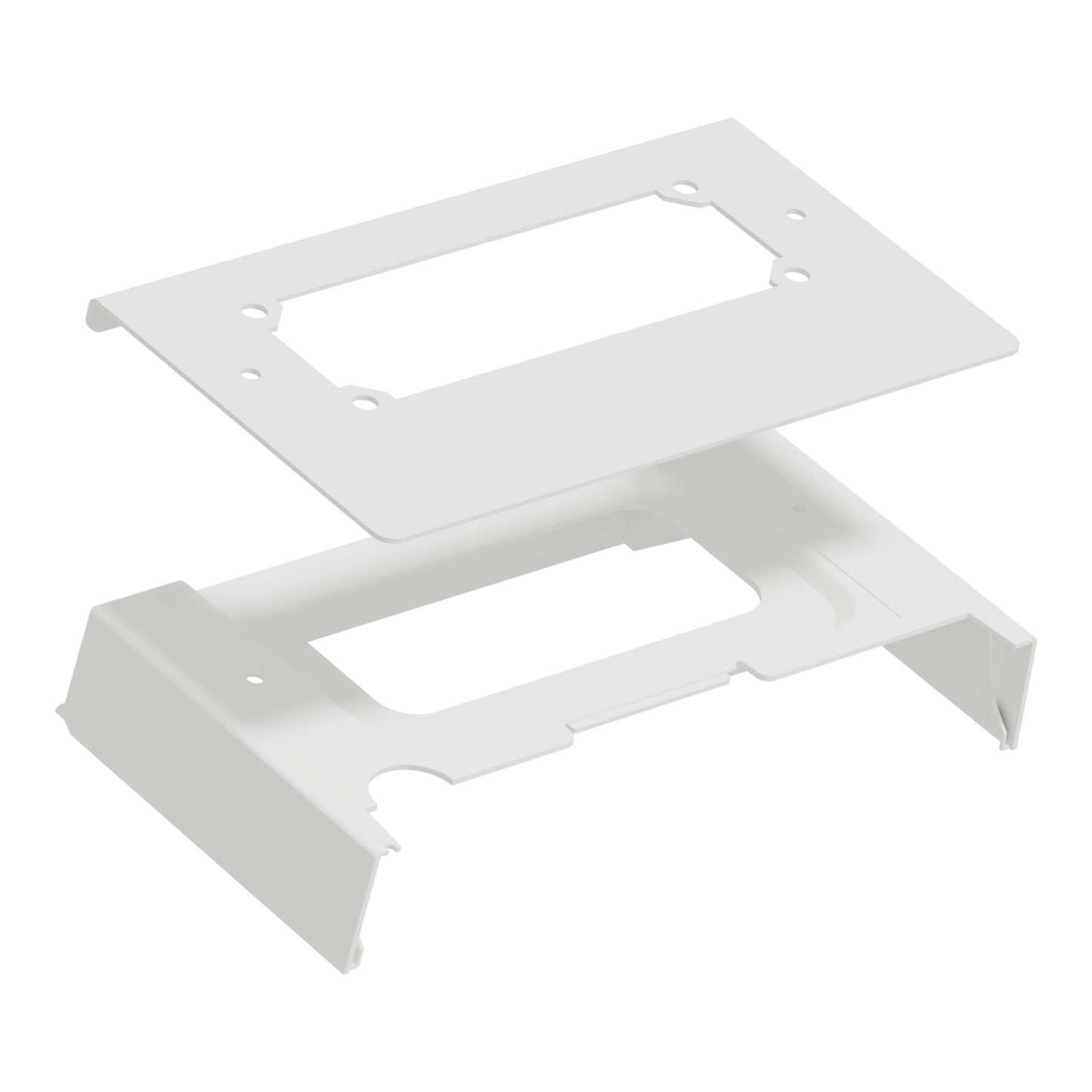 Schneider Electric-LVS08853-PrismaSeT G - Plaque passe-câble découpée sur toit bandeau vert - L300