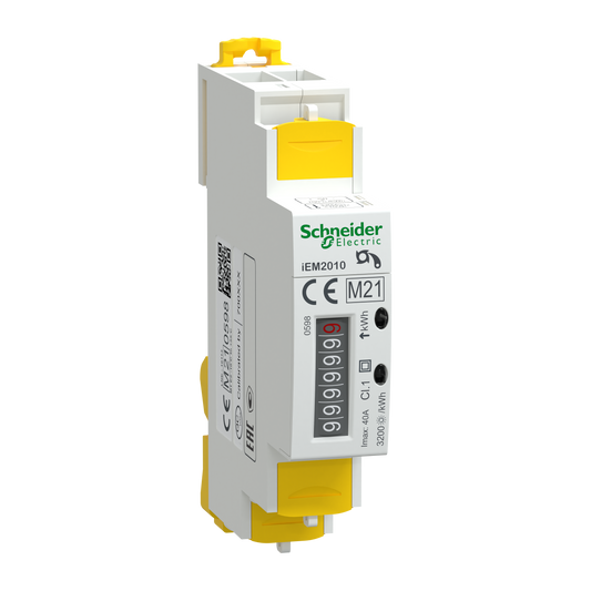 Schneider Electric-A9MEM2010-Acti9 iEM - compteur d'énergie mono - 40A - impulsions - MID