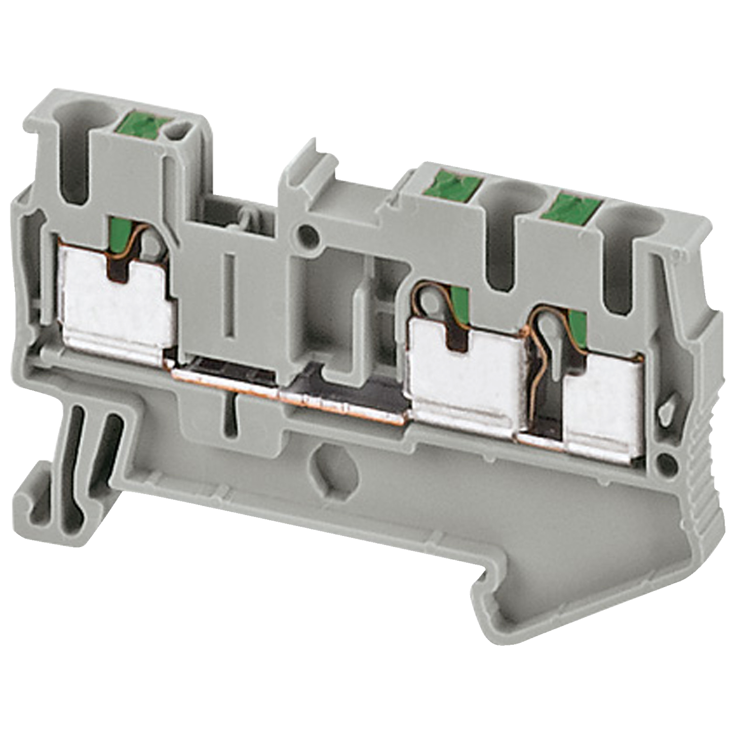 Schneider Electric-NSYTRP23-Borne push-in - passant - 3 points - 2,5mm² - gris