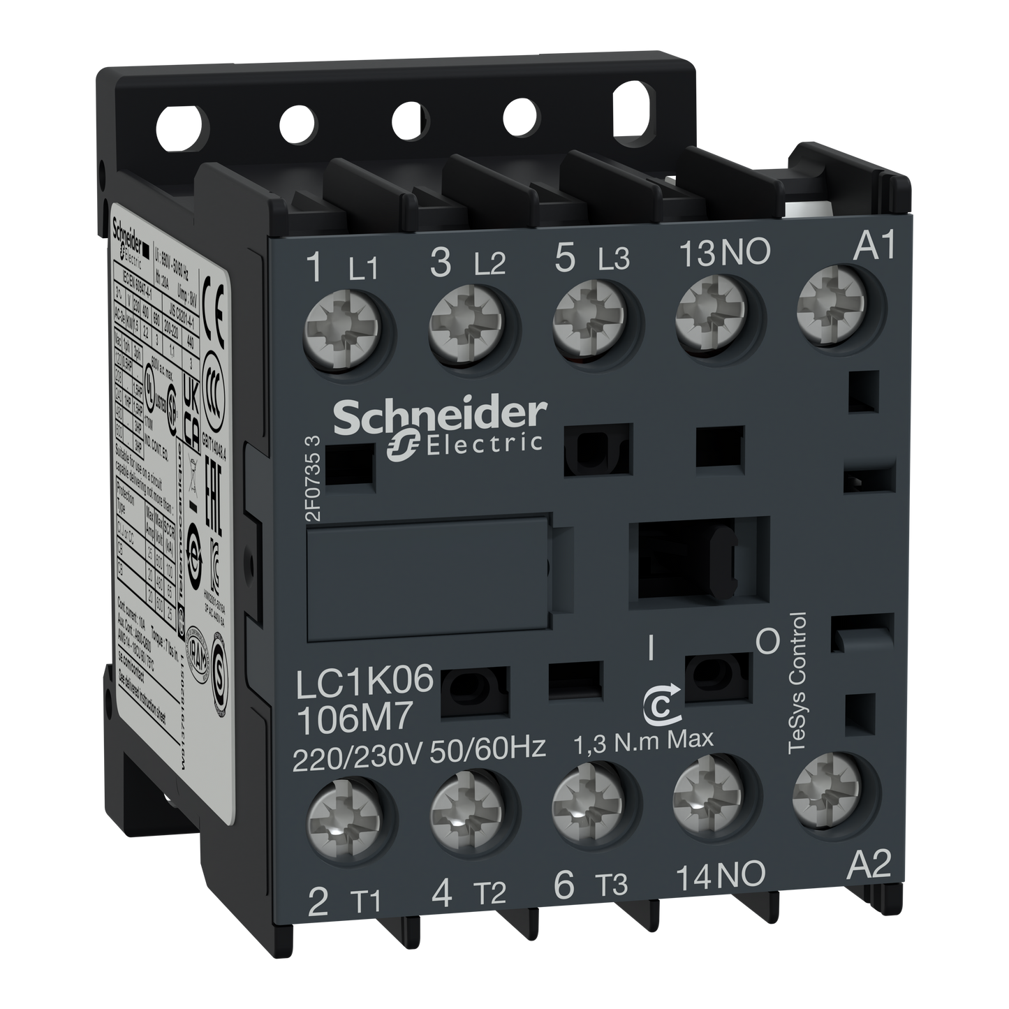 Schneider Electric-LC1K16106M7-contacteur CONT 3P plus F CF 220 230V 50 60HZ