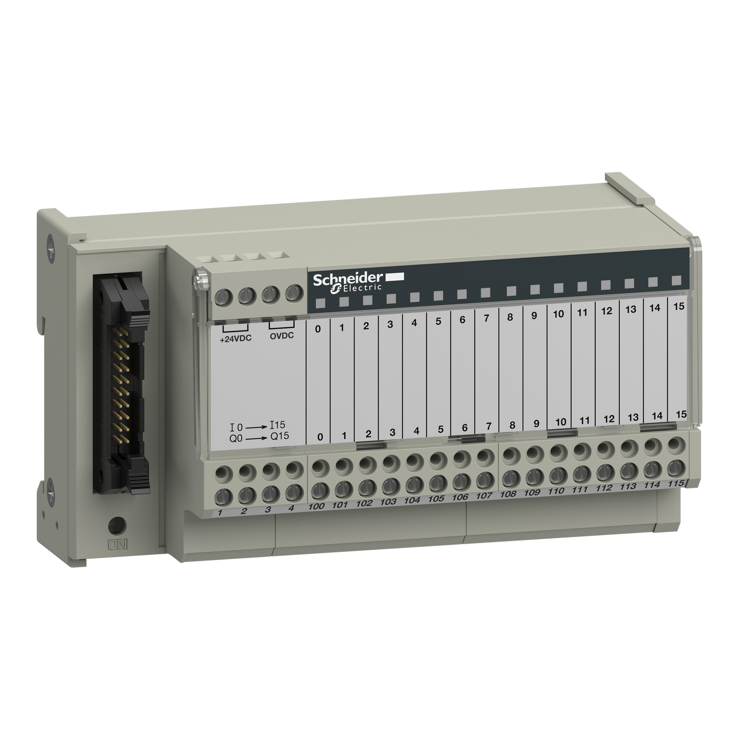 Schneider Electric-ABE7H16R11-Telefast ABE7 - embase de raccordement passive - 16 entrées ou sorties - DEL