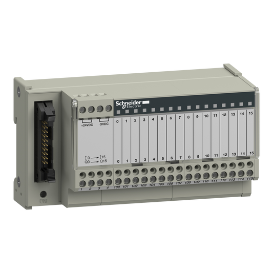 Schneider Electric-ABE7H16R11-Telefast ABE7 - embase de raccordement passive - 16 entrées ou sorties - DEL
