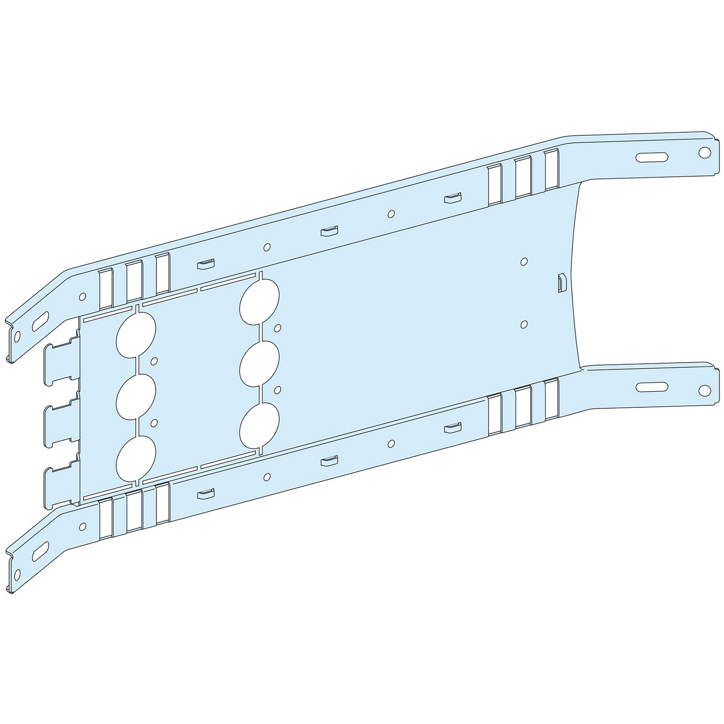 Schneider Electric-LVS03451-PrismaSeT P - Platine NSX400-630 - fixe - 3P-horizontal-Cde maneton-L650