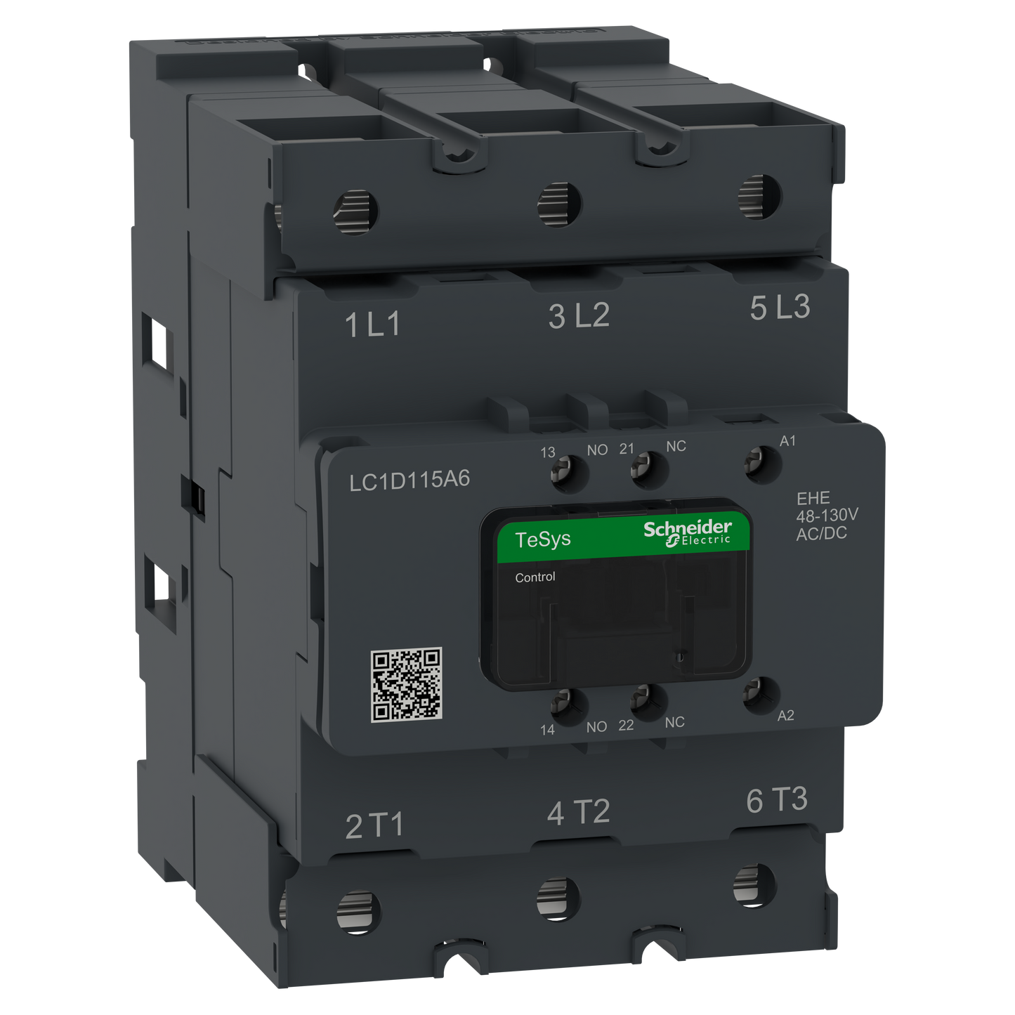 Schneider Electric-LC1D115A6EHE-TeSys Deca Advanced - CTR Deca Cosse 115A 3P 48-130V ACDC