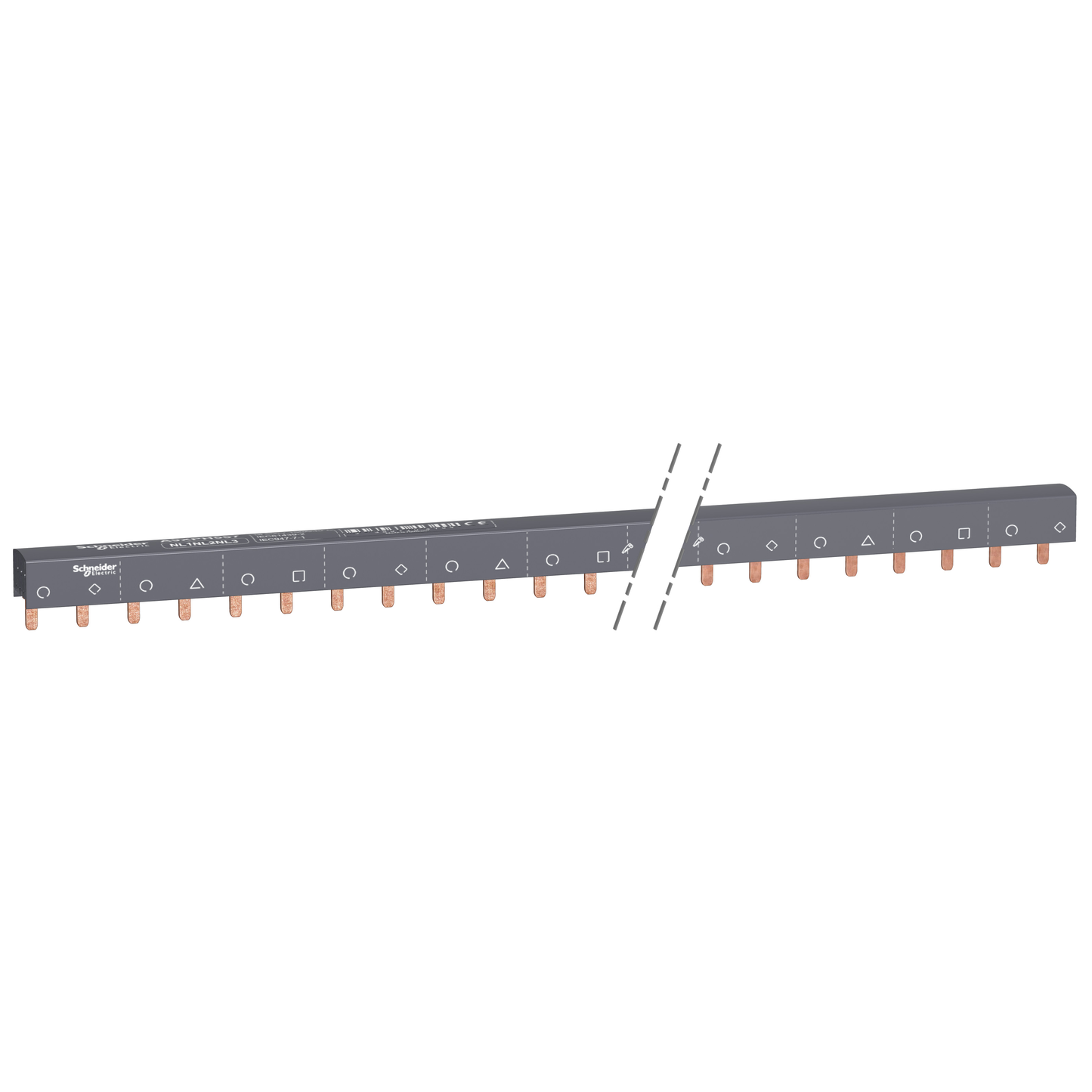 Schneider Electric-A9XPH557-Acti9 iC60 - peigne à dents - 3 x N+P - 100A - 57 modules de 18mm