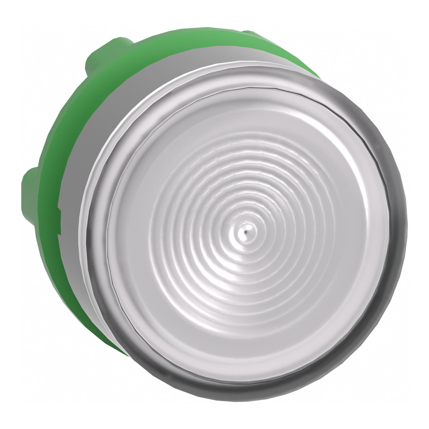 Schneider Electric-ZB5AW313SC0-Harmony XB5 - tête bouton poussoir lumineux - Ø22 - strié col grise - blanc