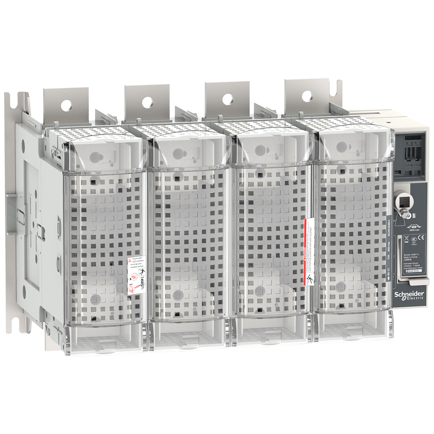 Schneider Electric-LV481684-FuPact GS - interrupteur sectionneur fusible - 800A - 4P - BS C1/3 - F&R CTRL