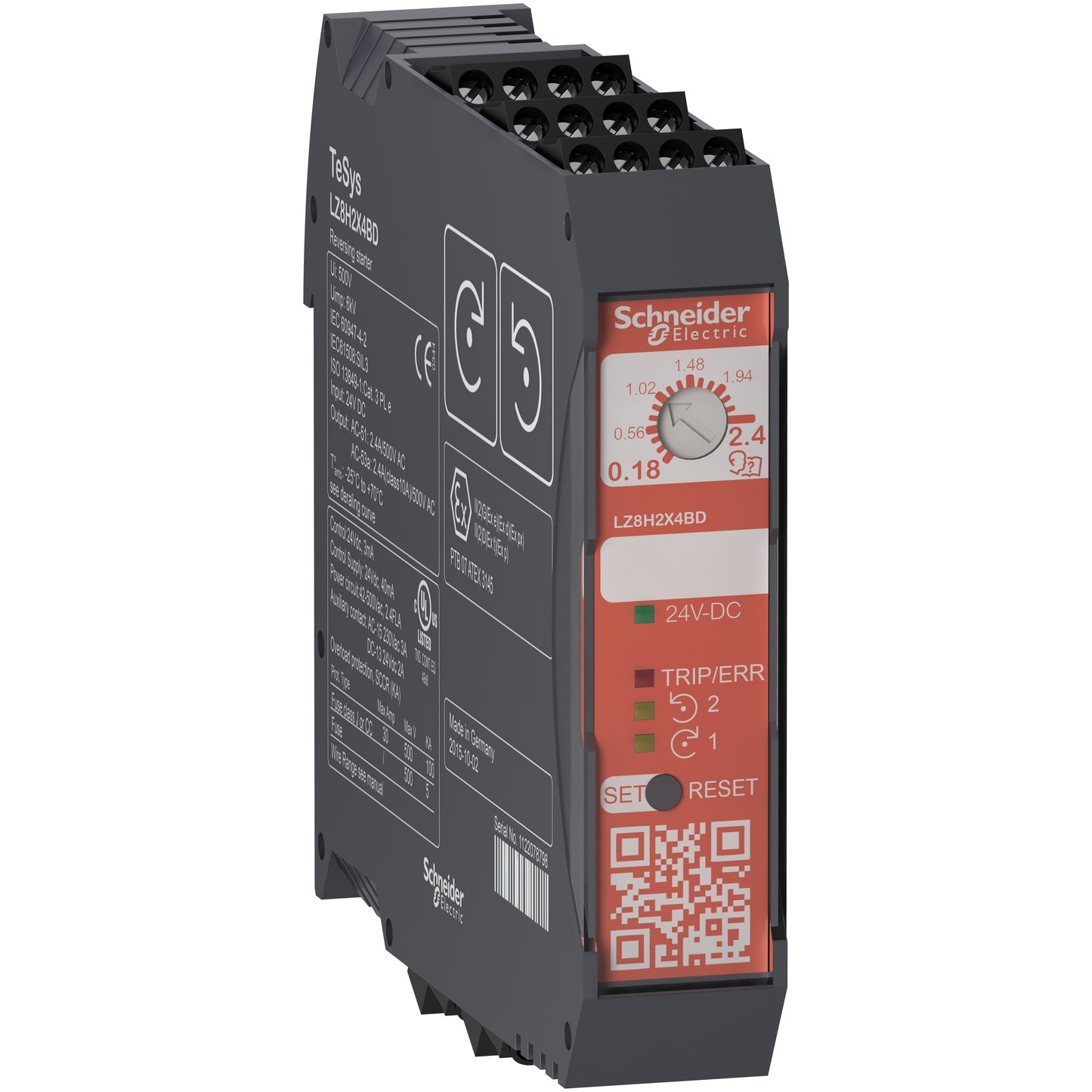 Schneider Electric-LZ8H2X4BD-TeSys H - démarreur hybride - 2 sens - 0,75kW 400V - commande 24Vcc