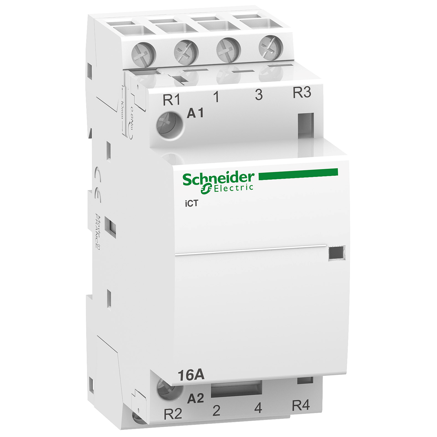 Schneider Electric-A9C22818-Acti9 iCT - Contacteur auxiliarisable - 4P - 16A - 2NO+2NF - 230/240Vca - 50Hz