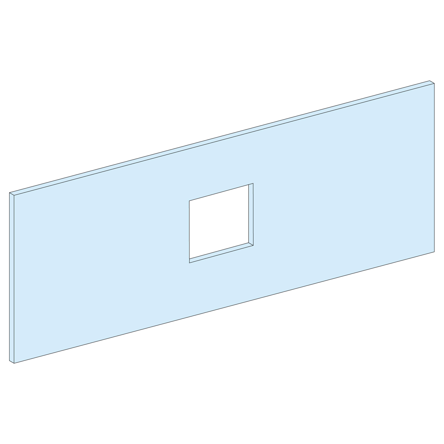 Schneider Electric-LVS03657-PrismaSeT P - Plastron NSX400/630-6M-L650-chassis horizontal-Tte cde