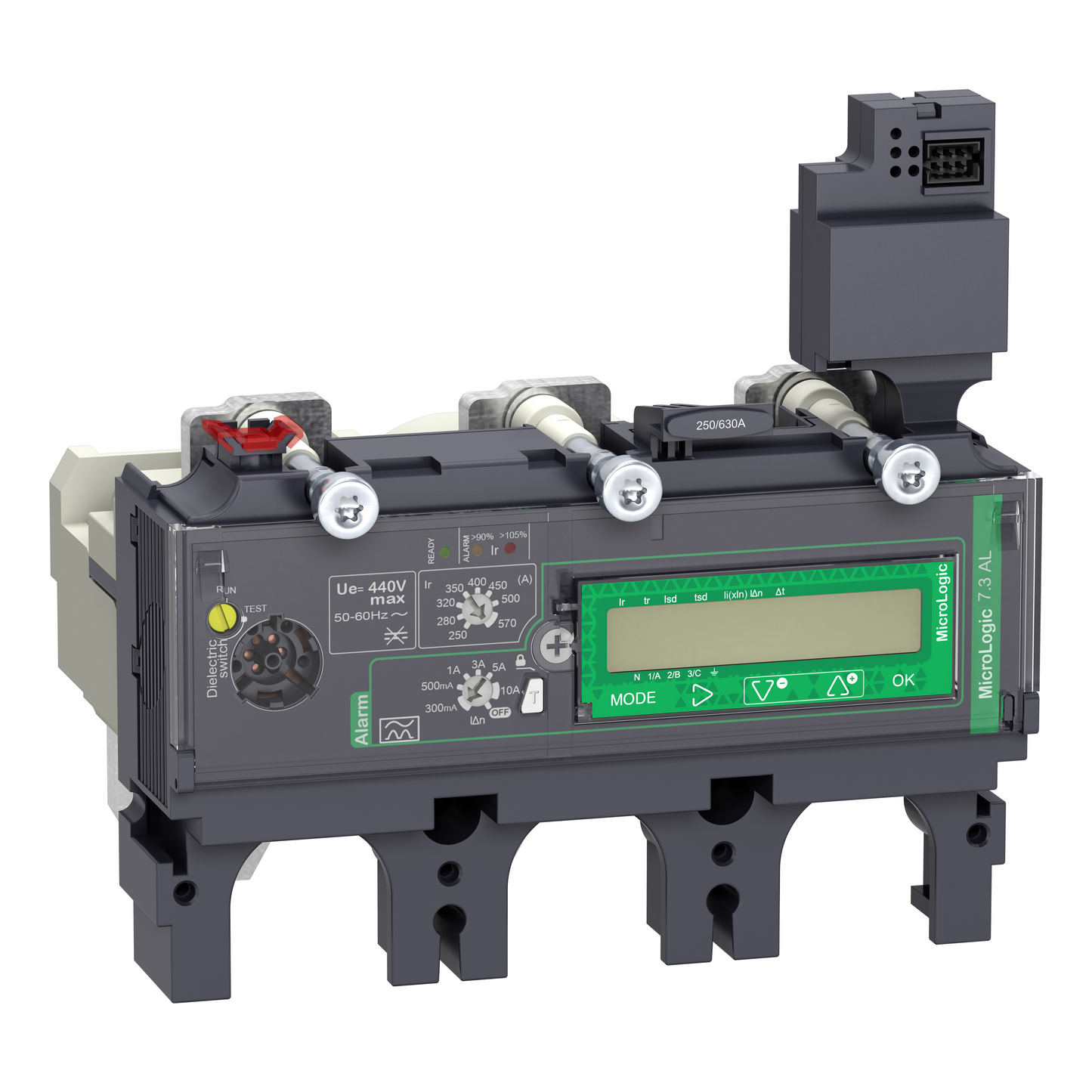 Schneider Electric-C4037A400-ComPacT NSX - déclencheur MicroLogic 7.3E AL Vigi 400A - 3P3D pour NSX400