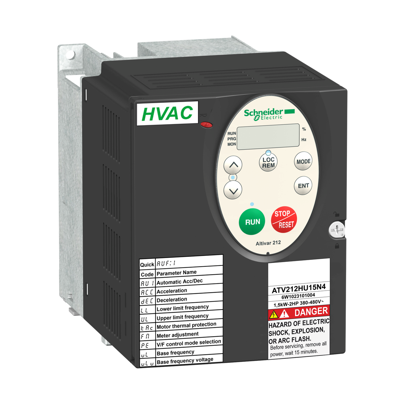 Schneider Electric-ATV212HU22N4-Altivar - ATV212 variateur de vitesse - 3ph - 2,2kW - 3hp - 480V - CEM - IP21