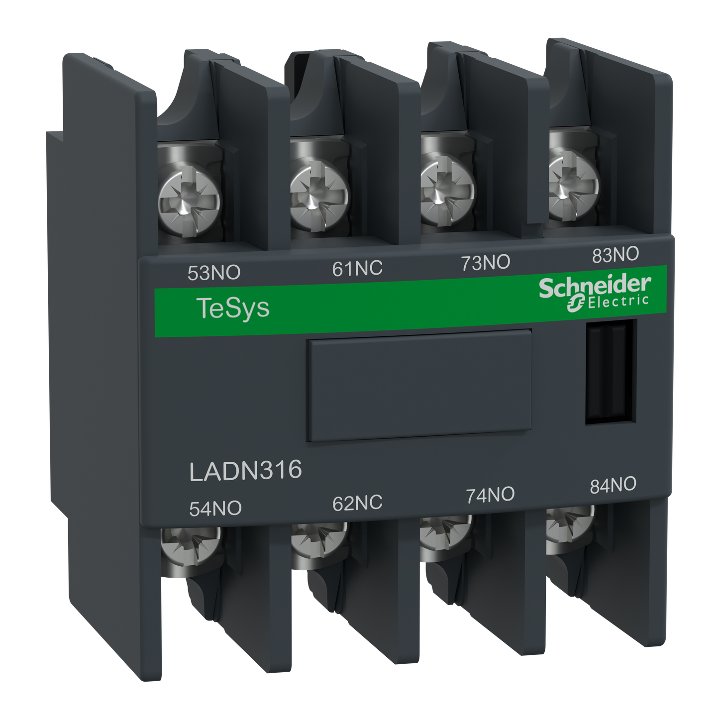 Schneider Electric-LADN316-TeSys D - bloc contacts auxiliaires frontaux - 3F+1O - cosses fermées