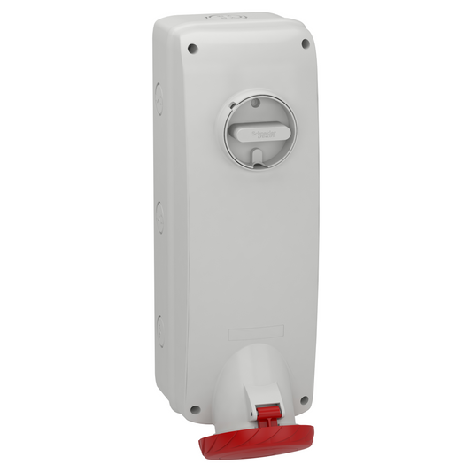 Schneider Electric-PKB63P534-Mureva - socle de prise à vis - saillie - 63A - 3P+T - 380-415V IP65