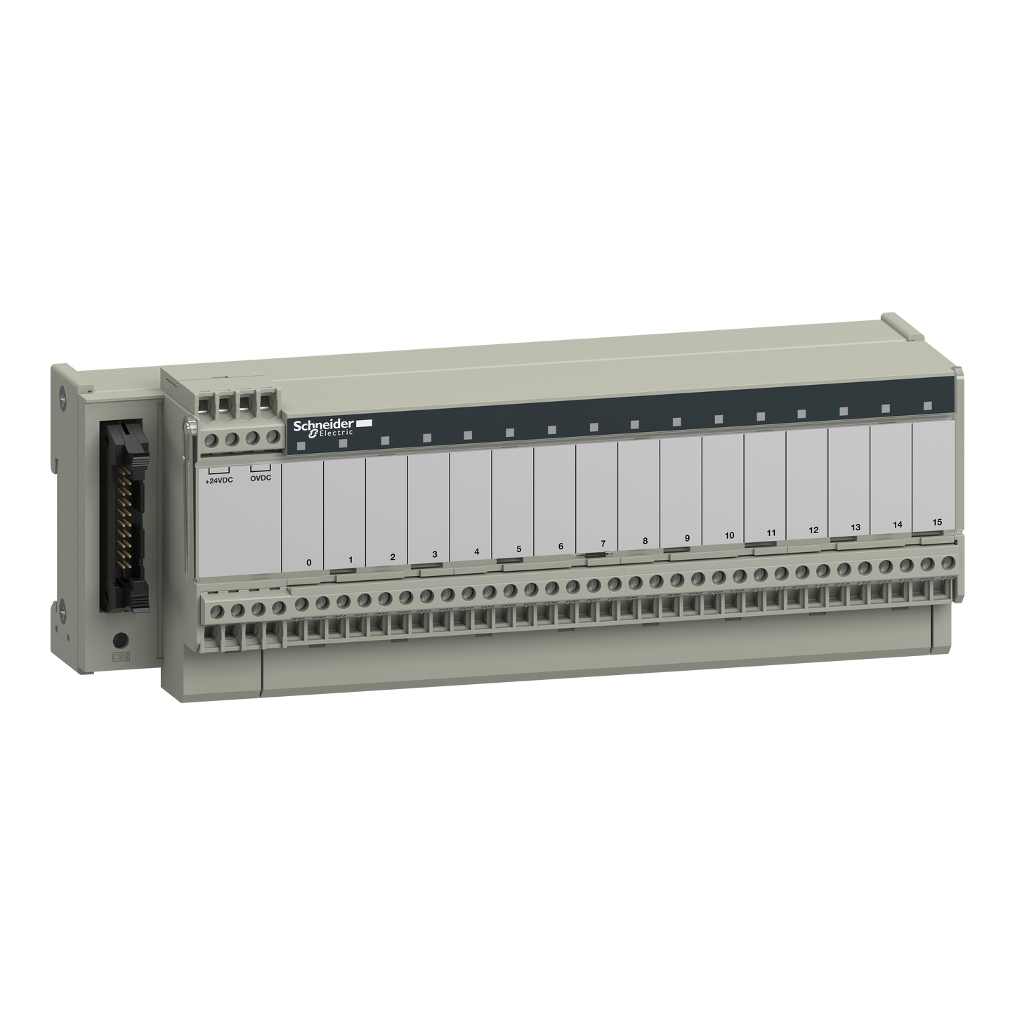 Schneider Electric-ABE7R16S210-Telefast ABE7 - embase - relais électromagnét. soudés - 16 voies - relais 10mm