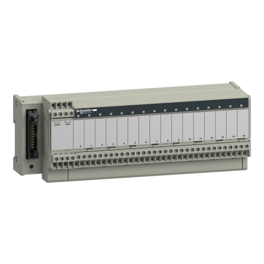 Schneider Electric-ABE7R16S210-Telefast ABE7 - embase - relais électromagnét. soudés - 16 voies - relais 10mm